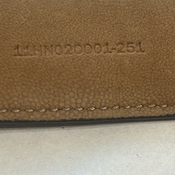 Cole Haan Brown Leather Belt with Classic Metal Buckle - Picture 8 of 16